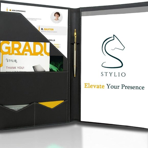 Padfolio Portfolio Organizer Binder | Interview Resume Folder, Legal Document, B - Picture 1 of 9